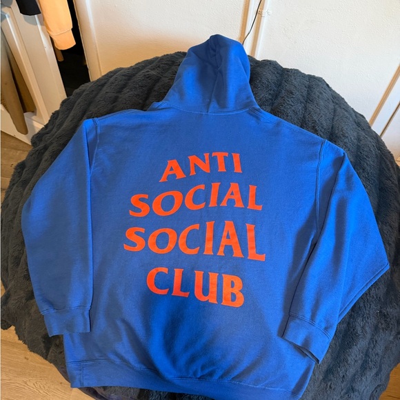 Anti Social Social Club Royal Blue Hoodie - Picture 2 of 3
